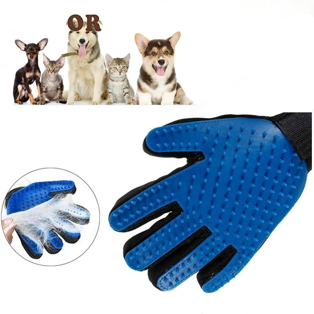 Silicone Pet Bath Brush Comb Glove Grooming Massage Supplies